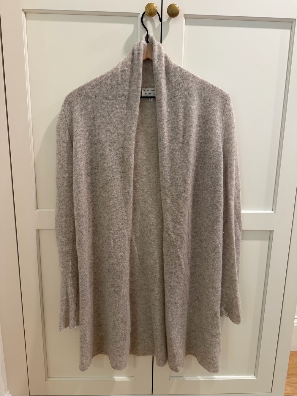 White + Warren Cashmere Trapeze Cardigan